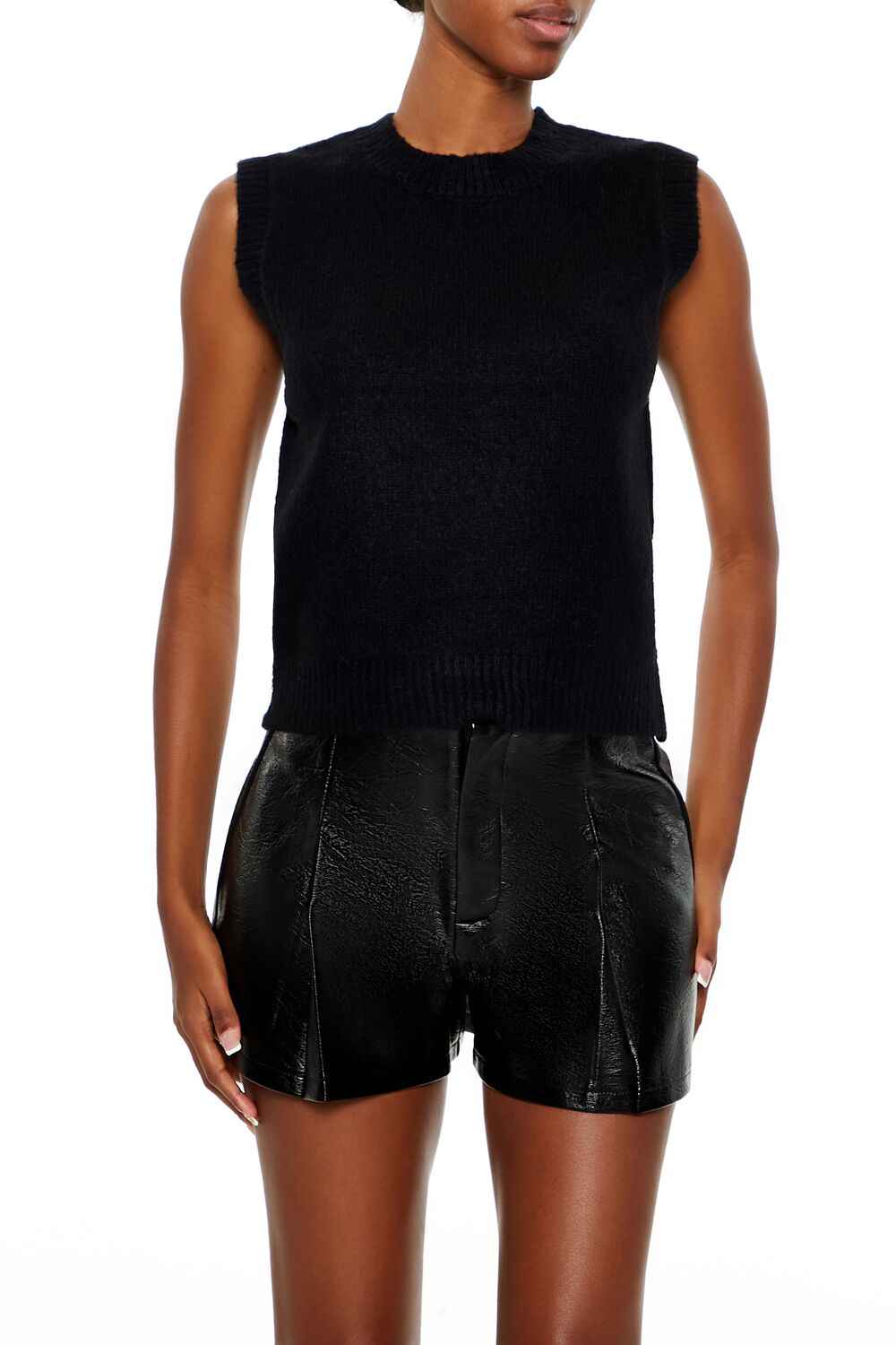 Fuzzy Knit Sweater Vest | Forever 21 Womens
