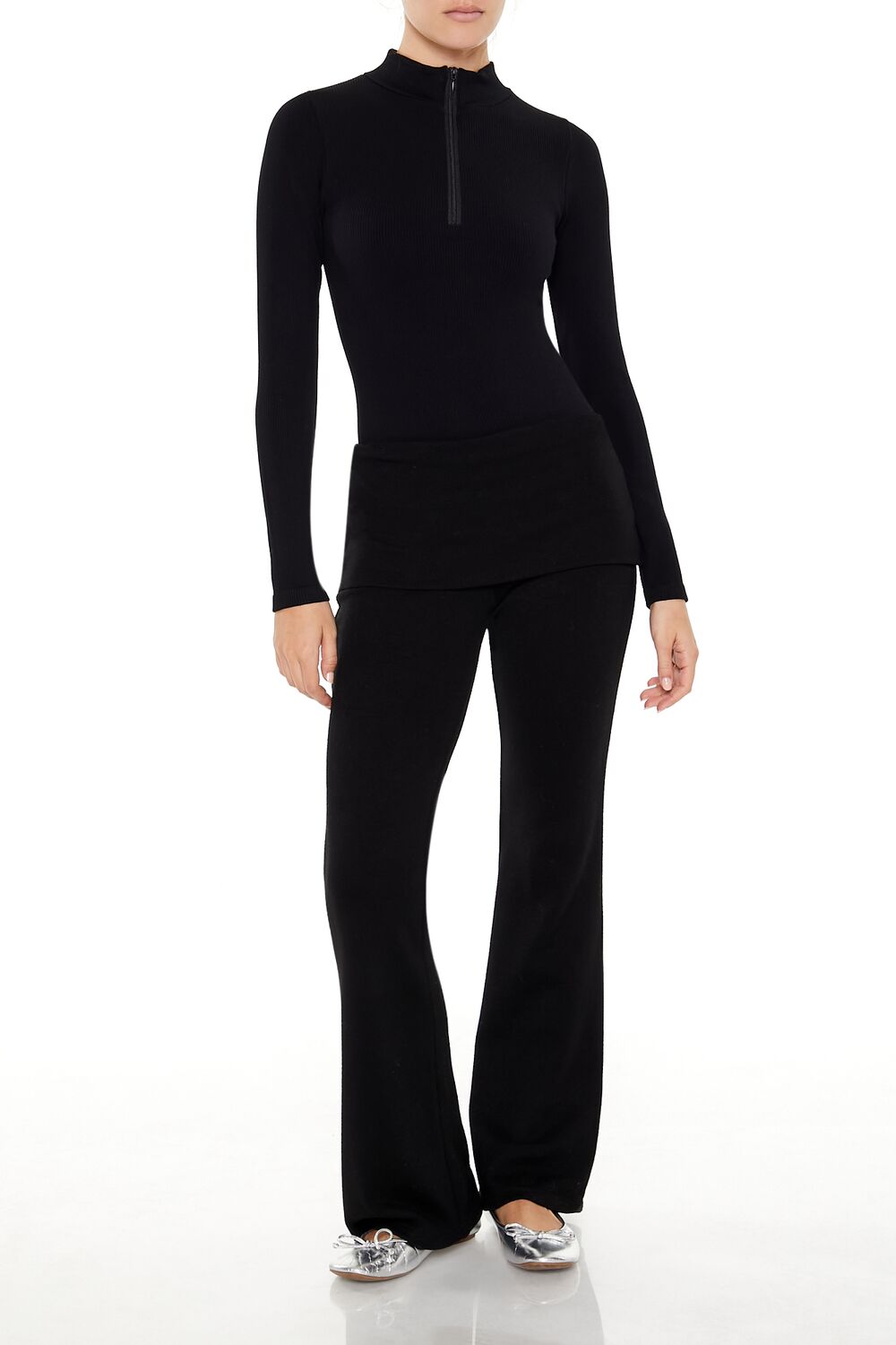 Seamless Half-Zip Bodysuit | Forever 21 Womens