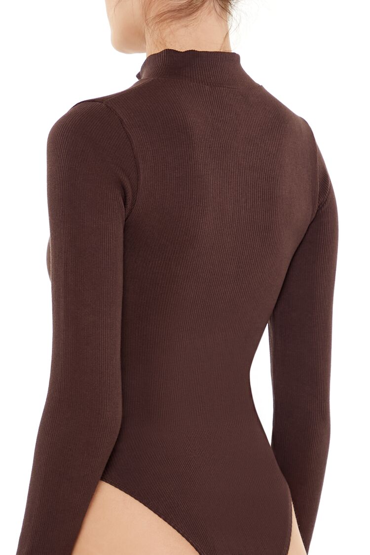 Seamless Half-Zip Bodysuit | Forever 21 Womens