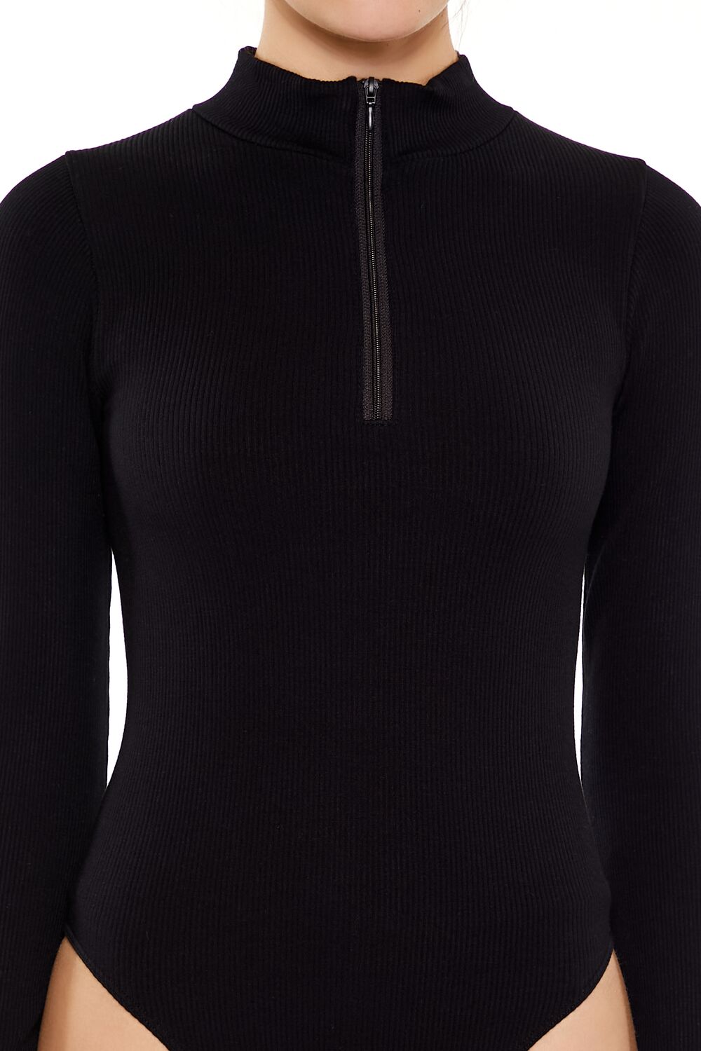 Seamless Half-Zip Bodysuit | Forever 21 Womens