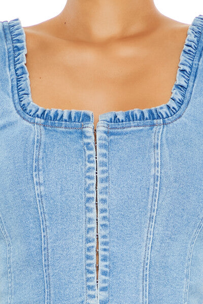 Denim Bustier Crop Top | Forever 21 Womens
