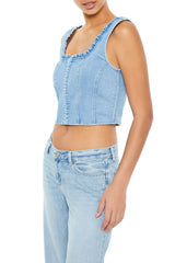 Denim Bustier Crop Top | Forever 21 Womens
