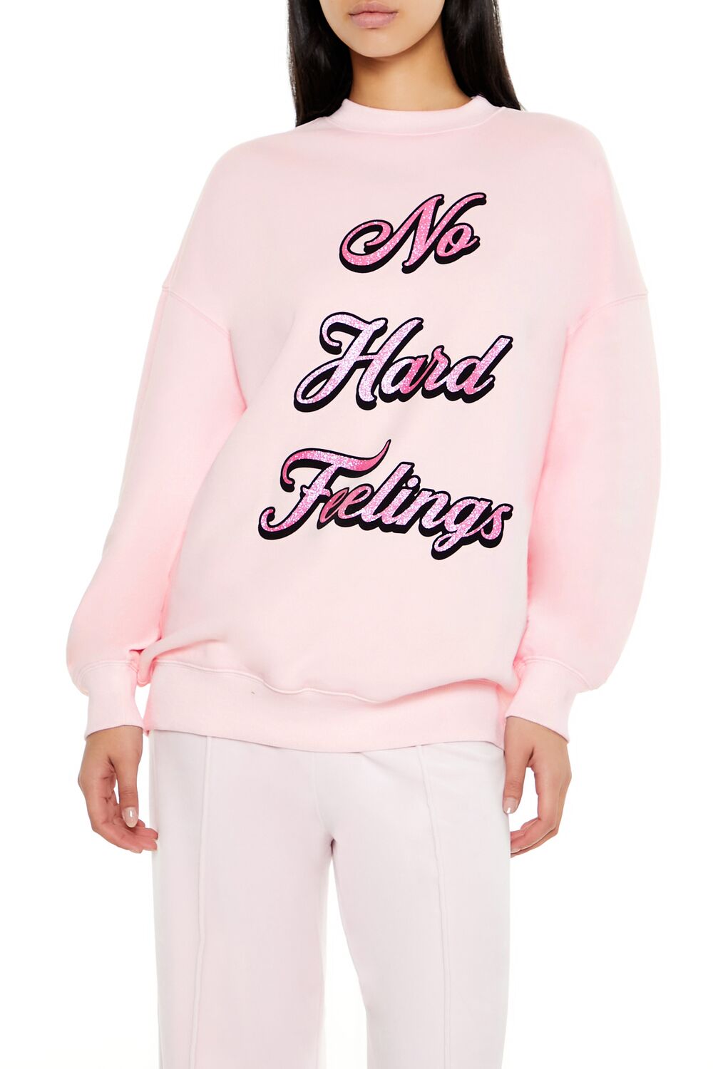 Glitter No Hard Feelings Pullover | Forever 21 Womens
