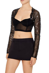 Sequin Mesh Shrug Sweater | Forever 21 Womens