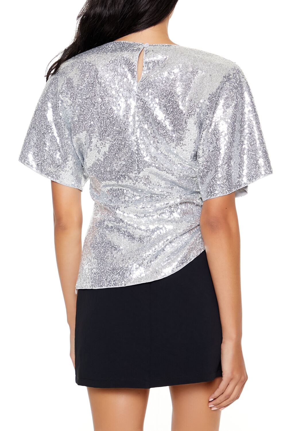 Sequin Butterfly-Sleeve Top | Forever 21 Womens
