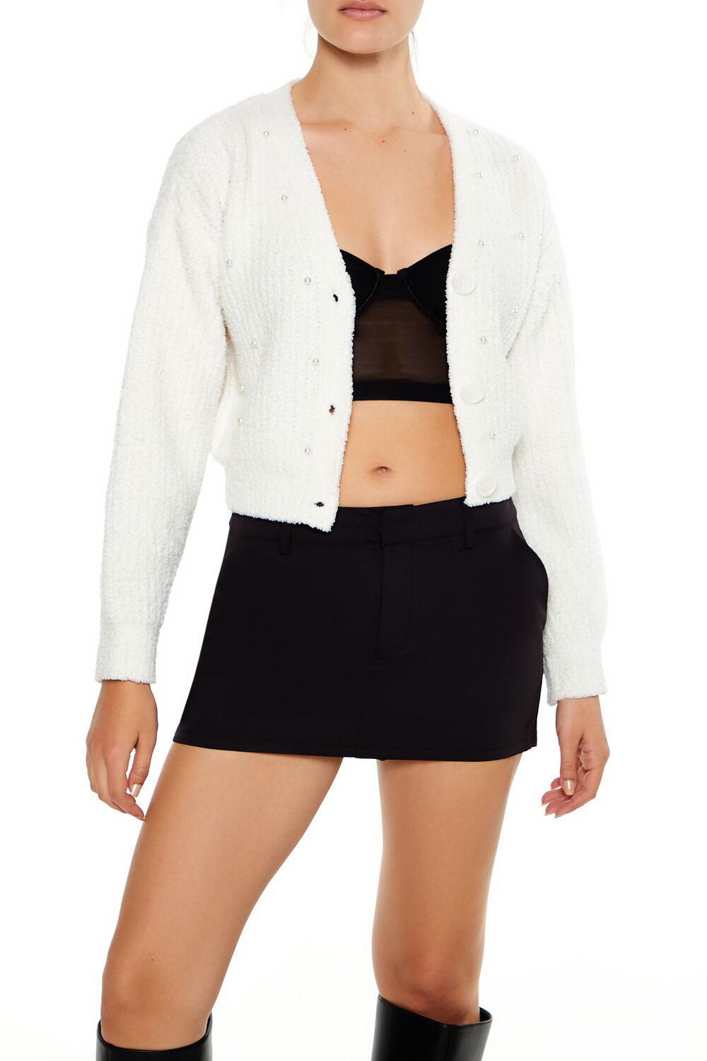 Faux Pearl Cardigan Sweater | Forever 21 Womens