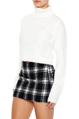 Faux Pearl Turtleneck Sweater | Forever 21 Womens