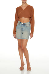 Tie-Back Crossover Sweater | Forever 21 Womens