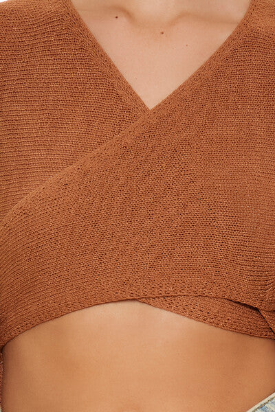Tie-Back Crossover Sweater | Forever 21 Womens