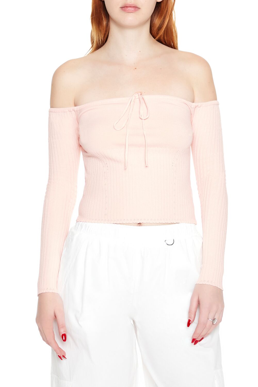 Off-the-Shoulder Sweater-Knit Top | Forever 21 Womens