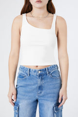 Ribbed Asymmetrical Tank Top | Forever 21 Womens