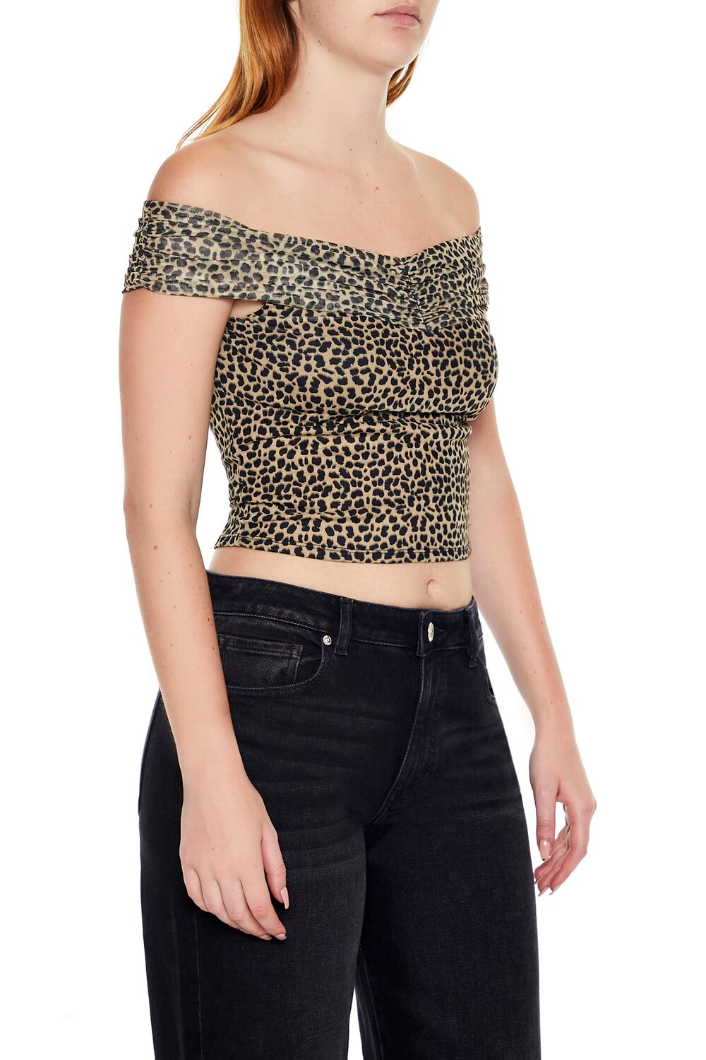 Cheetah Print Off-the-Shoulder Top | Forever 21 Womens