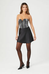 Snake Print Sweetheart Bodysuit | Forever 21 Womens