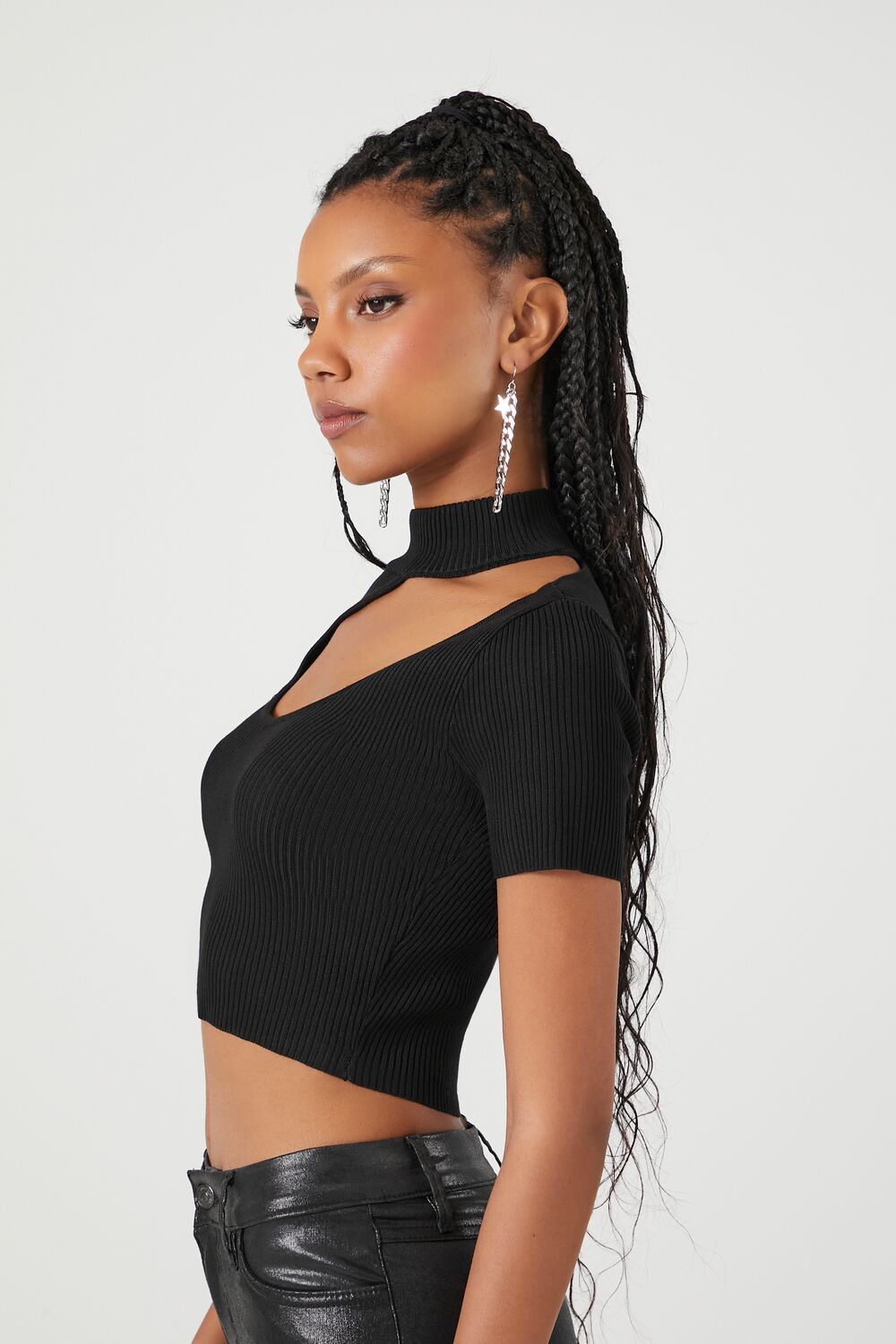 Sweater-Knit Cutout Crop Top | Forever 21 Womens