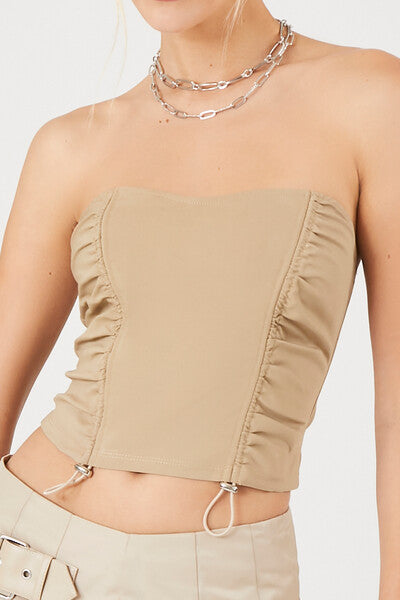 Toggle Drawstring Tube Top | Forever 21 Womens