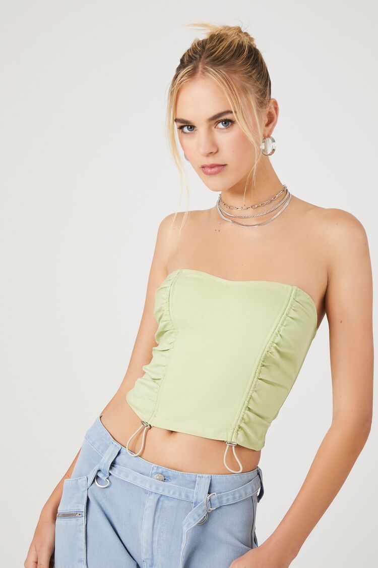 Toggle Drawstring Tube Top | Forever 21 Womens