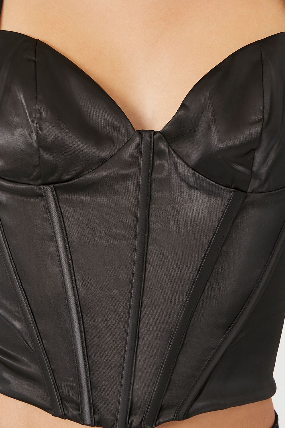 Satin Bustier Crop Top | Forever 21 Womens
