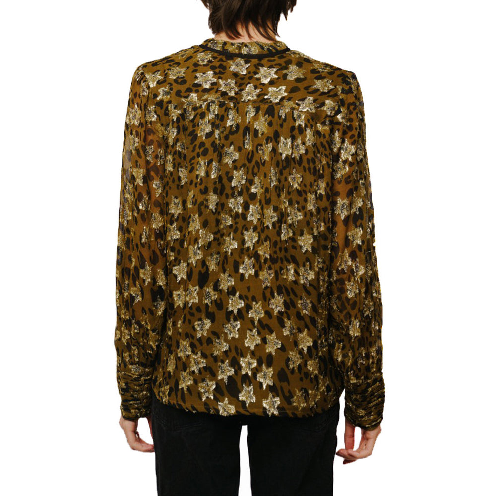 Rosalie Shirred Effect Cuff Sleeve Top | Forever 21 Womens