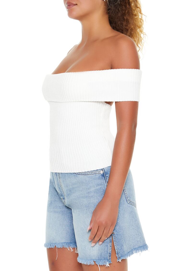 Off-the-Shoulder Sweater-Knit Top | Forever 21 Womens