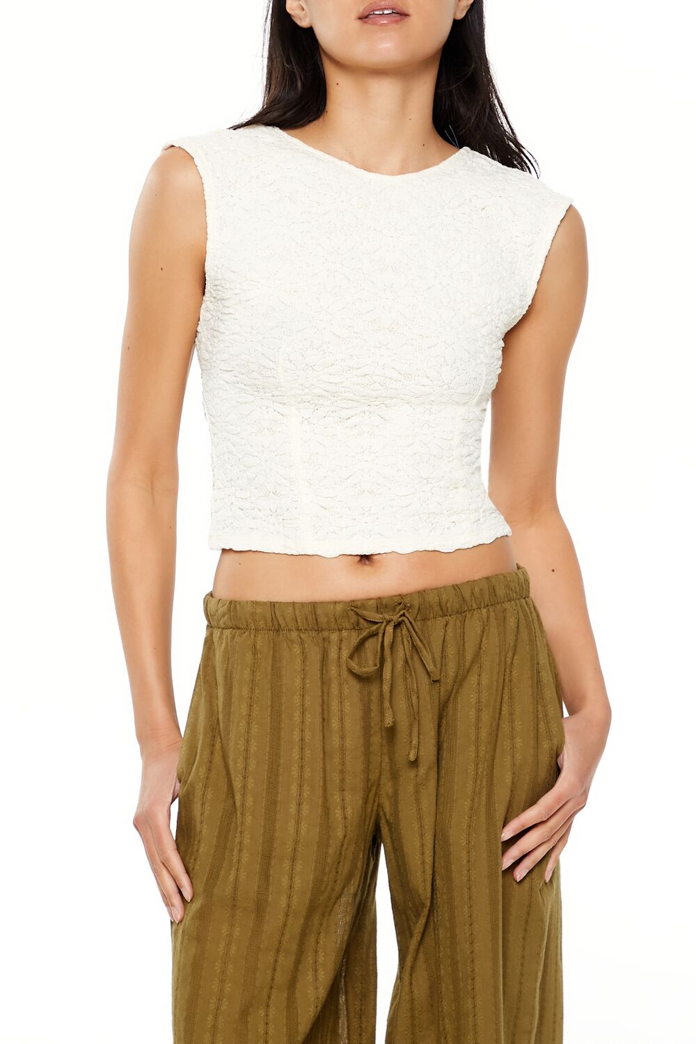 Floral Tie-Back Crop Top | Forever 21 Womens