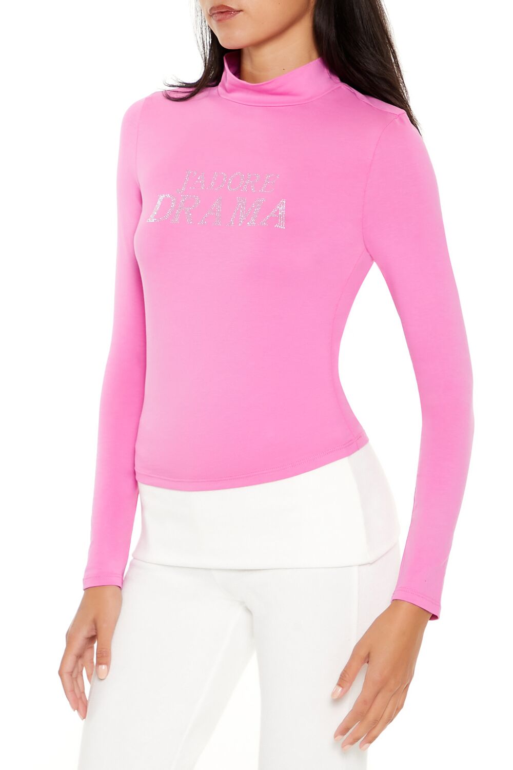 Rhinestone Jadore Drama Top | Forever 21 Womens