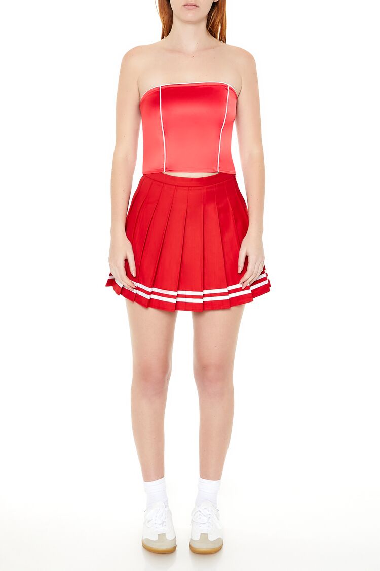 Satin Tube Crop Top | Forever 21 Womens
