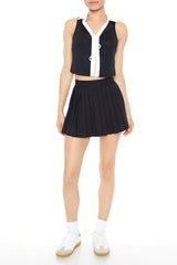 Colorblock Split-Hem Crop Top | Forever 21 Womens
