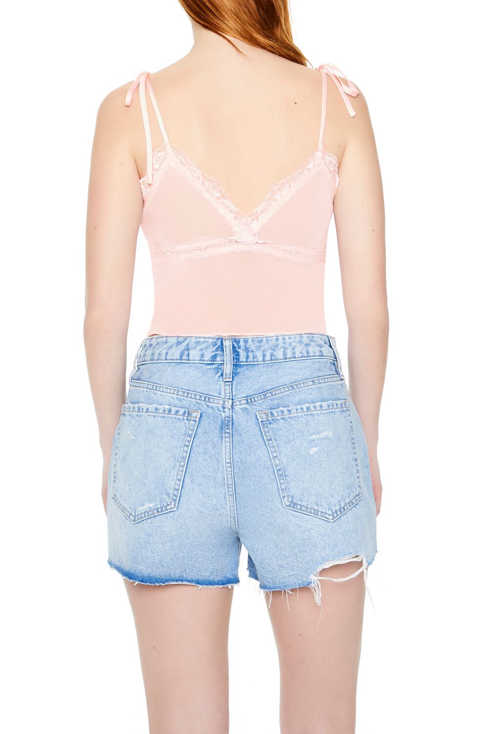 Mesh & Lace Tie-Strap Cami | Forever 21 Womens