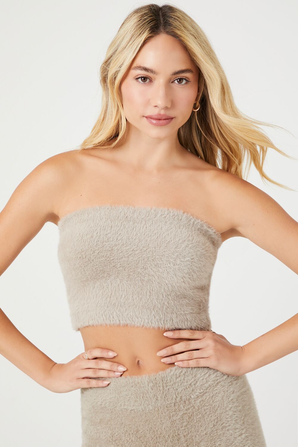 Fuzzy Sweater-Knit Tube Top | Forever 21 Womens