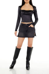 Square-Neck Bustier Crop Top | Forever 21 Womens