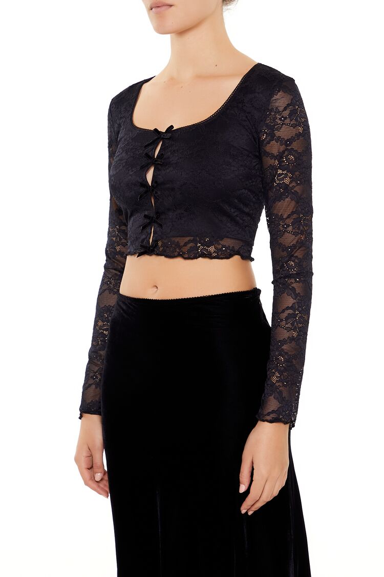 Lace Bow Crop Top | Forever 21 Womens