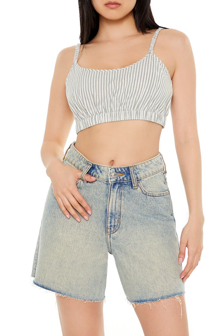 Pinstriped Cropped Cami | Forever 21 Womens