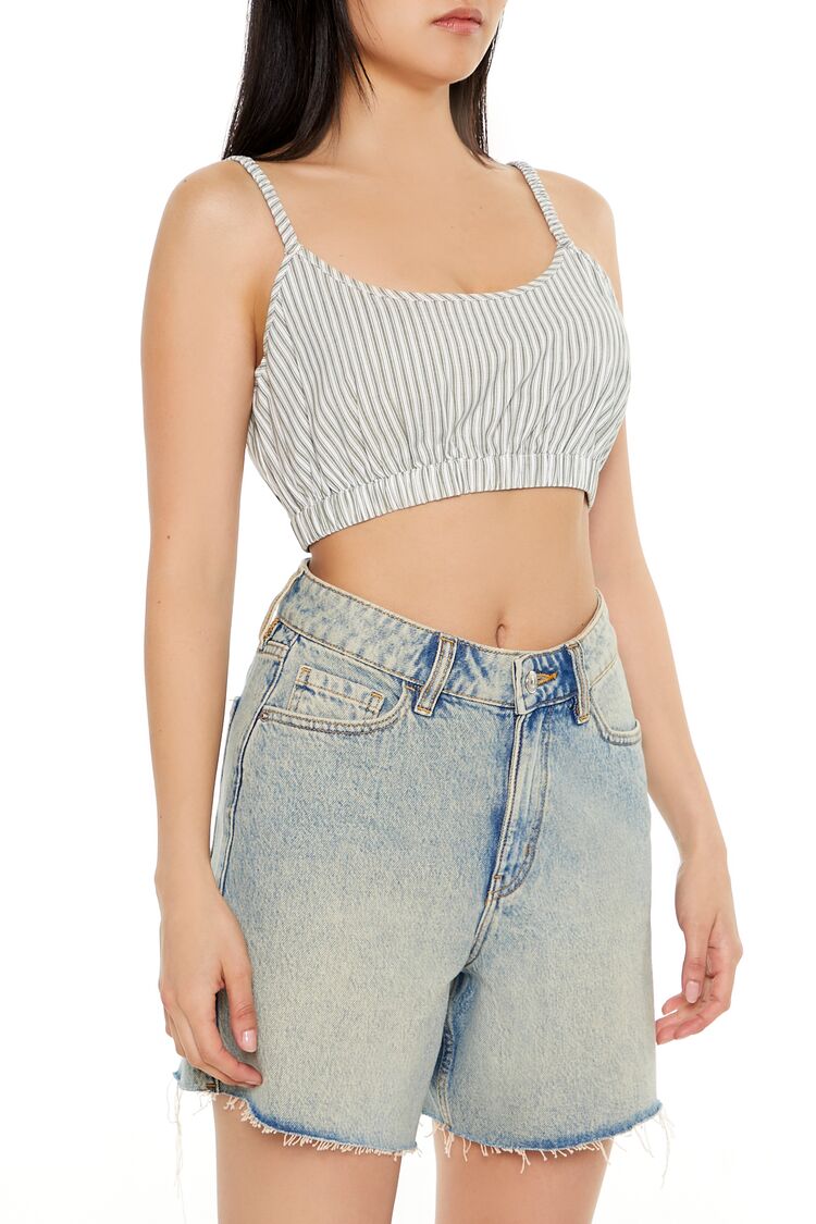 Pinstriped Cropped Cami | Forever 21 Womens