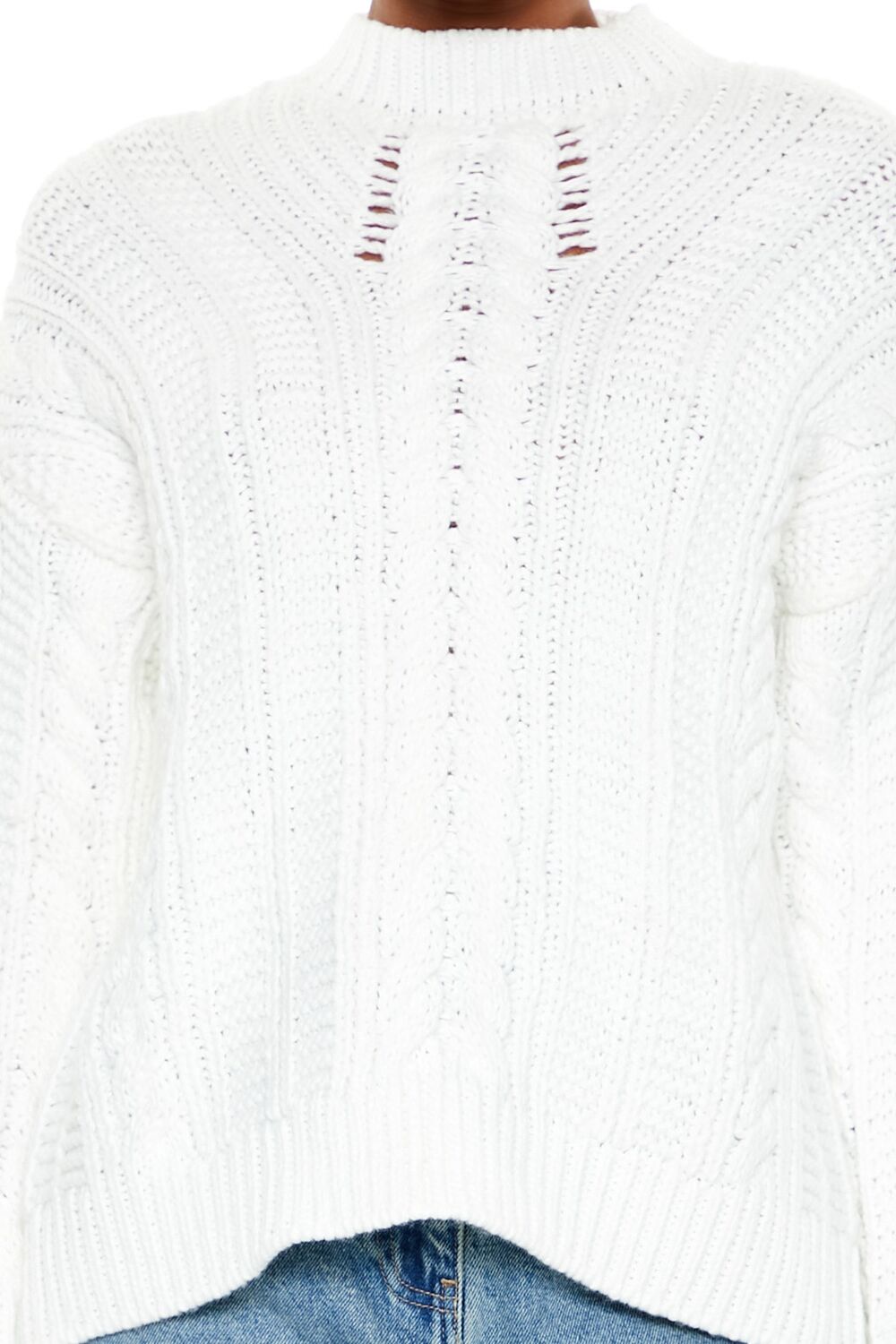 Lace-Back Cable Knit Sweater | Forever 21 Womens