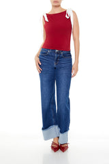 Sleeveless Satin Bow Top | Forever 21 Womens