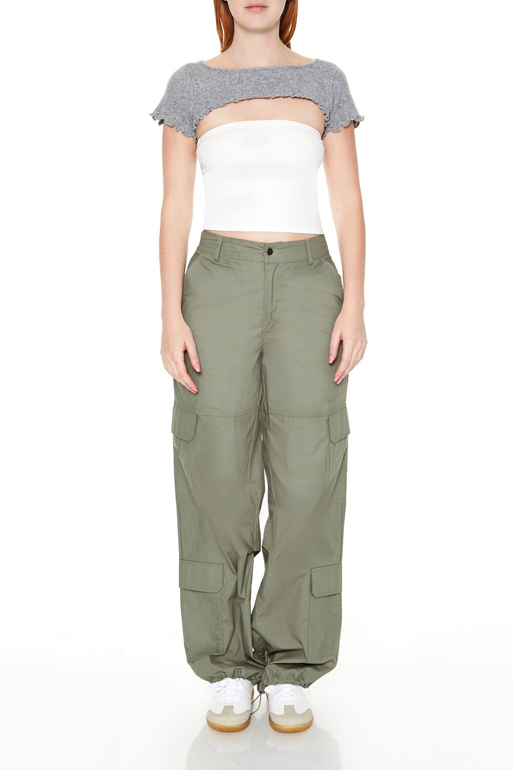 Sweater-Knit Lace-Up Crop Top | Forever 21 Womens
