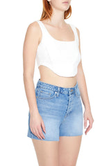 Corset Curved-Hem Crop Top | Forever 21 Womens