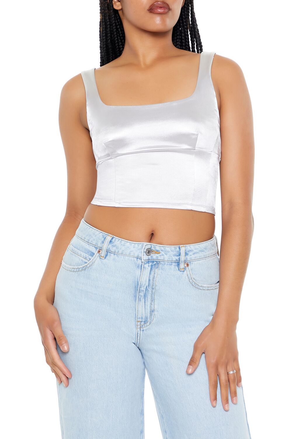 Square-Neck Crop Top | Forever 21 Womens