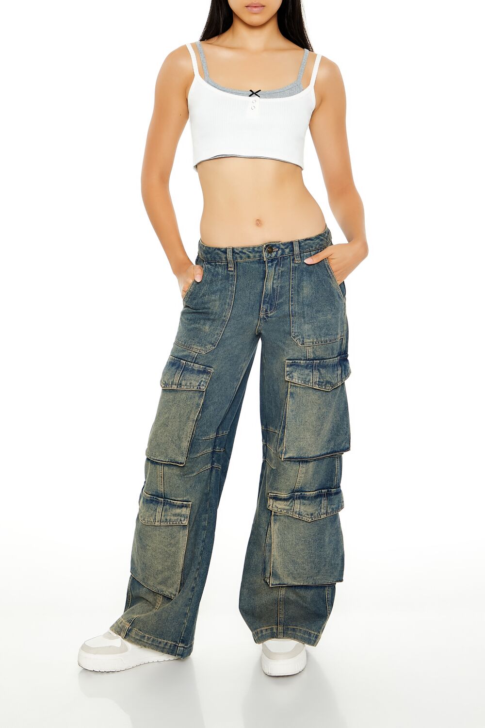 Bow Combo Cropped Cami | Forever 21 Womens