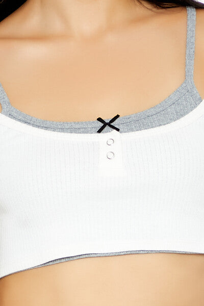 Bow Combo Cropped Cami | Forever 21 Womens
