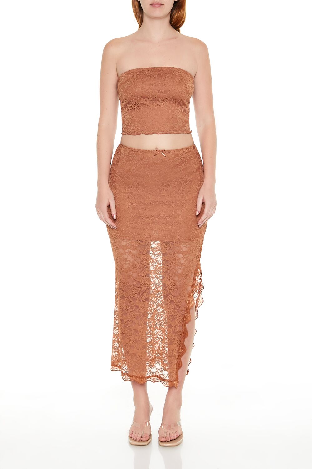 Lace Cropped Tube Top | Forever 21 Womens