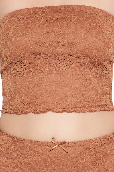 Lace Cropped Tube Top | Forever 21 Womens