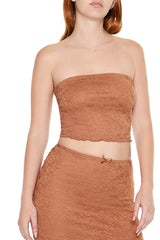 Lace Cropped Tube Top | Forever 21 Womens