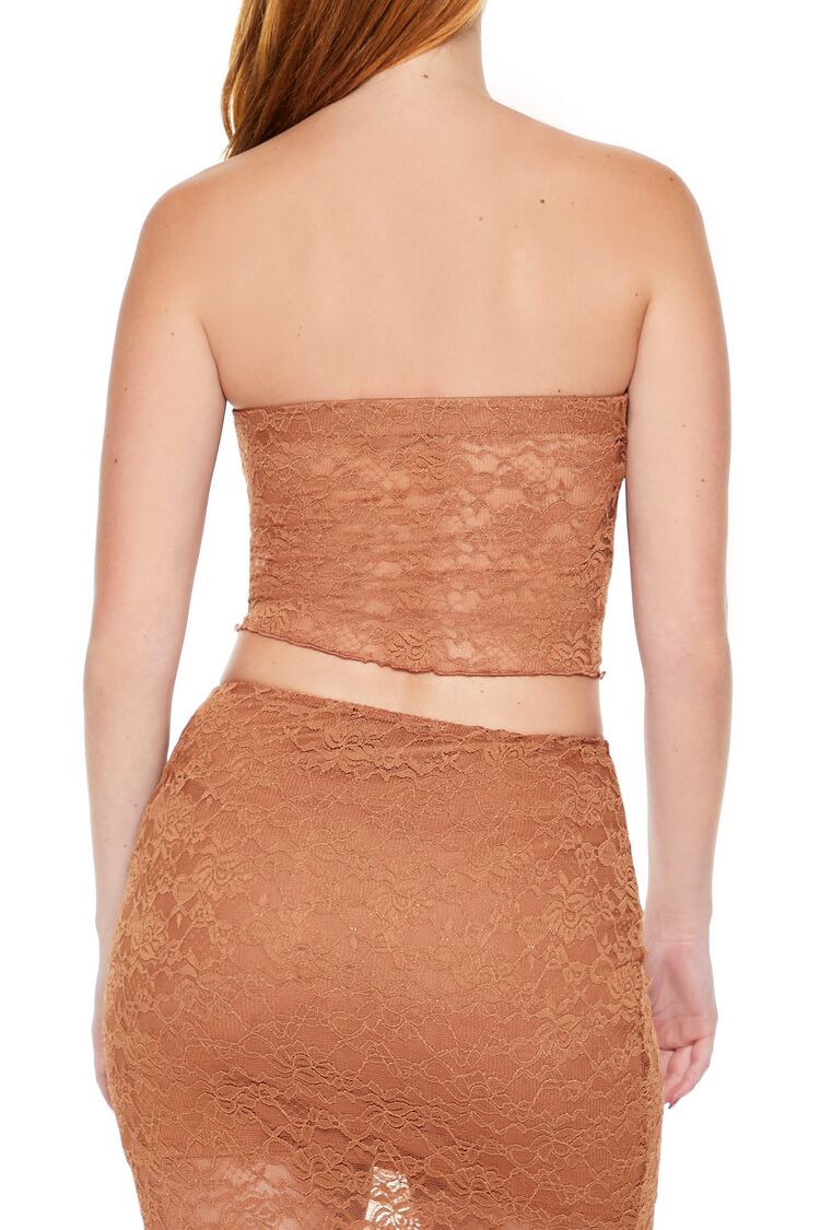 Lace Cropped Tube Top | Forever 21 Womens
