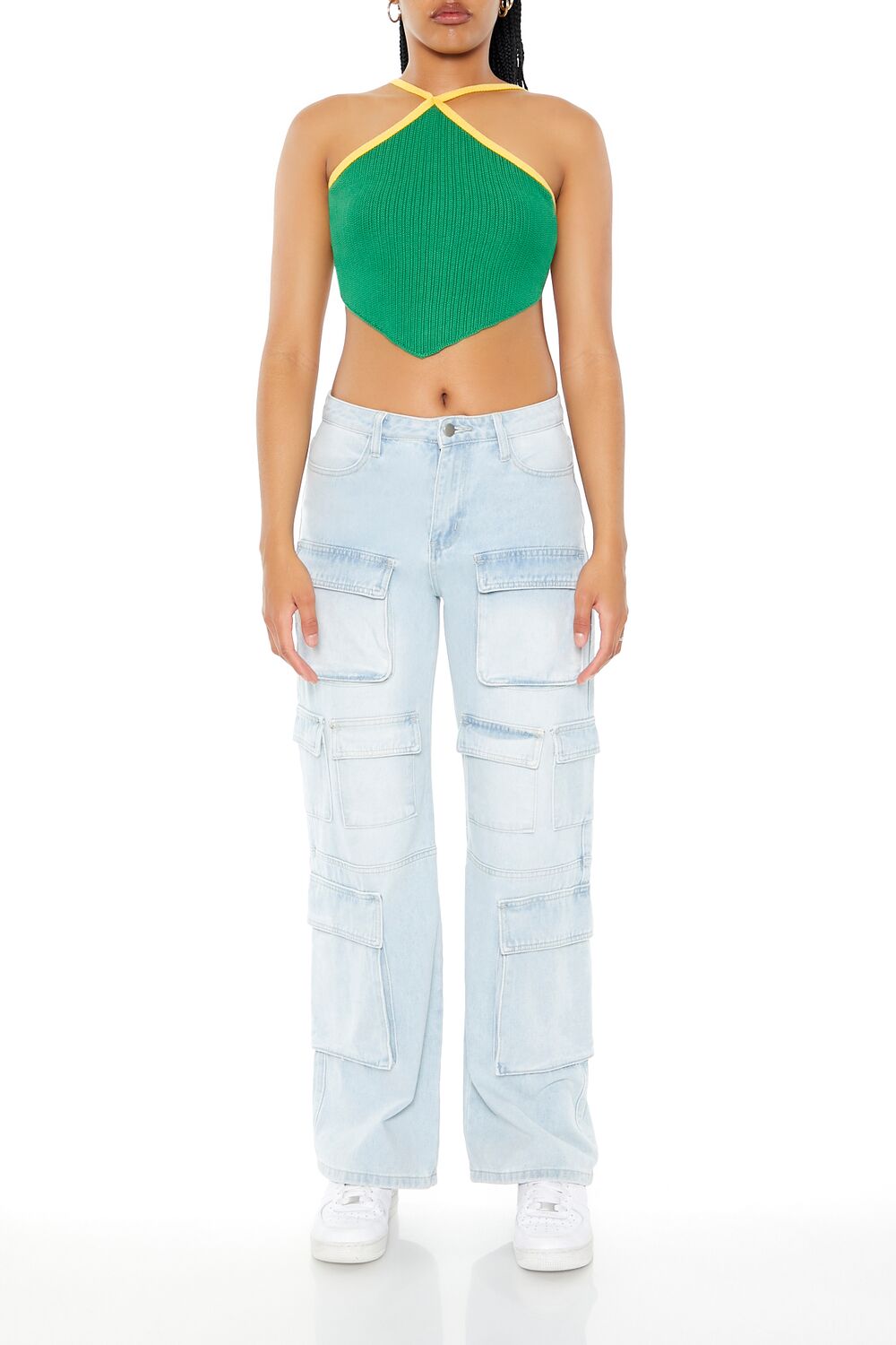 Sweater-Knit Halter Crop Top | Forever 21 Womens