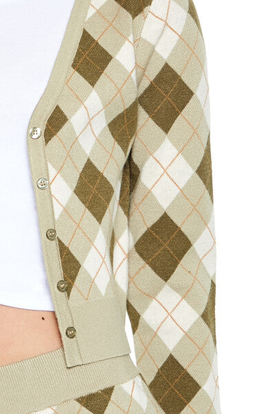 Argyle Cardigan Sweater | Forever 21 Womens