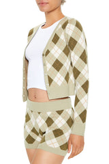 Argyle Cardigan Sweater | Forever 21 Womens