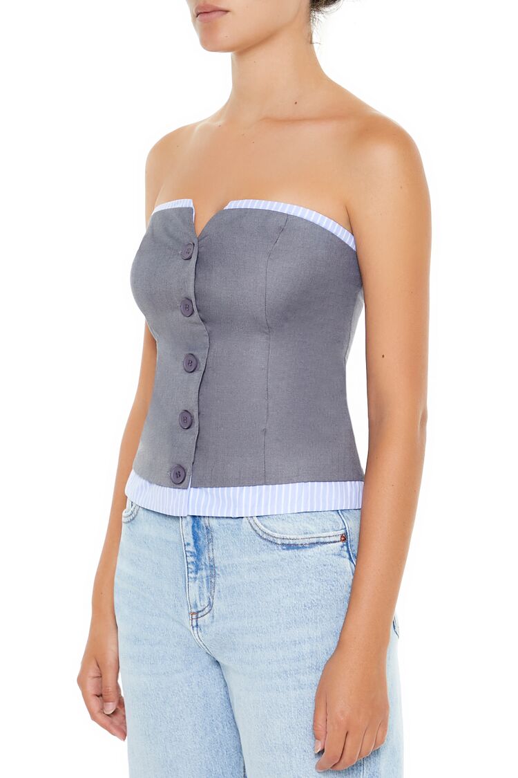 Striped-Trim Tube Top | Forever 21 Womens