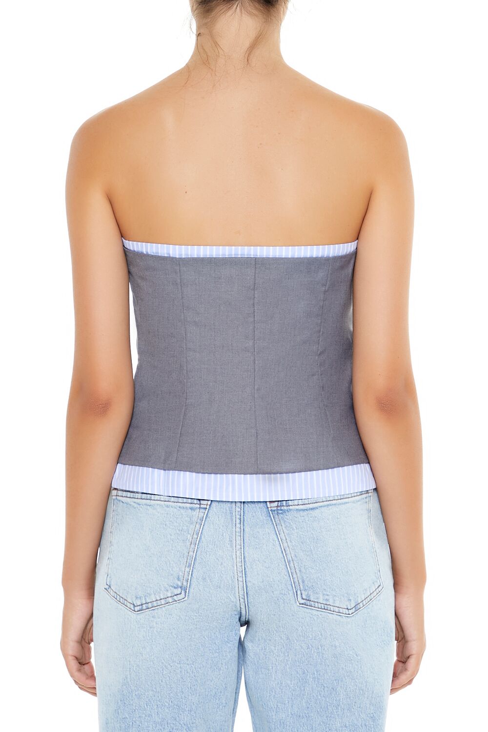 Striped-Trim Tube Top | Forever 21 Womens