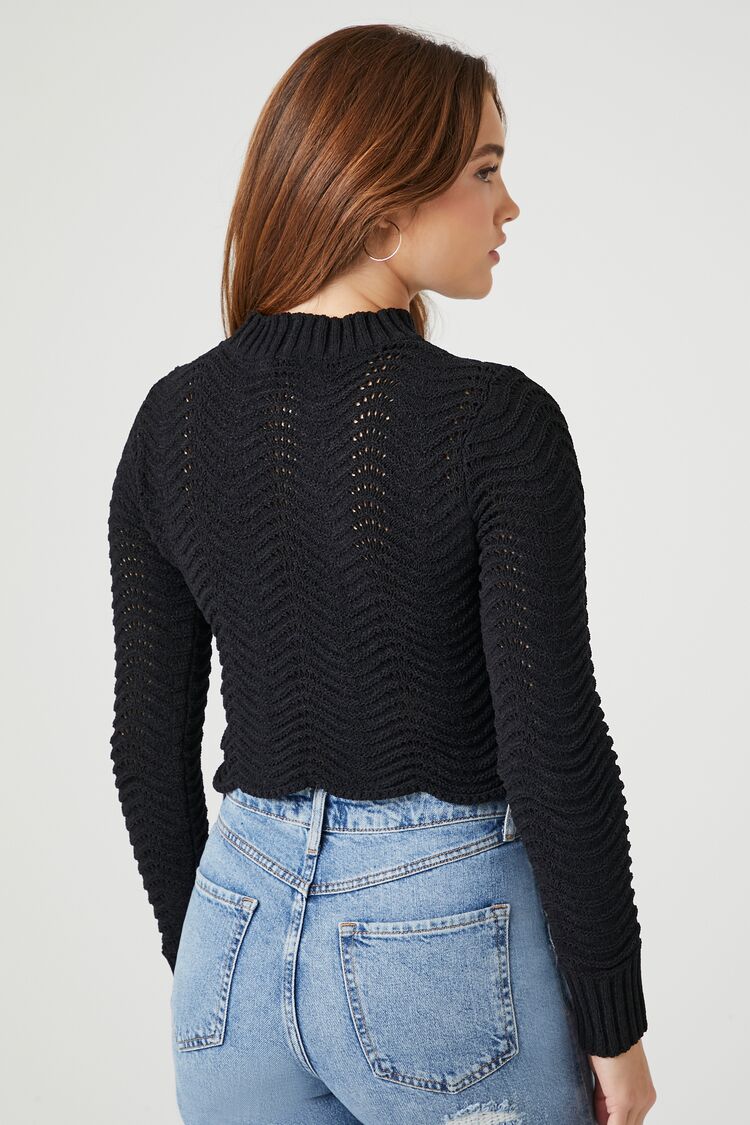 Cropped Open-Knit Sweater | Forever 21 Womens